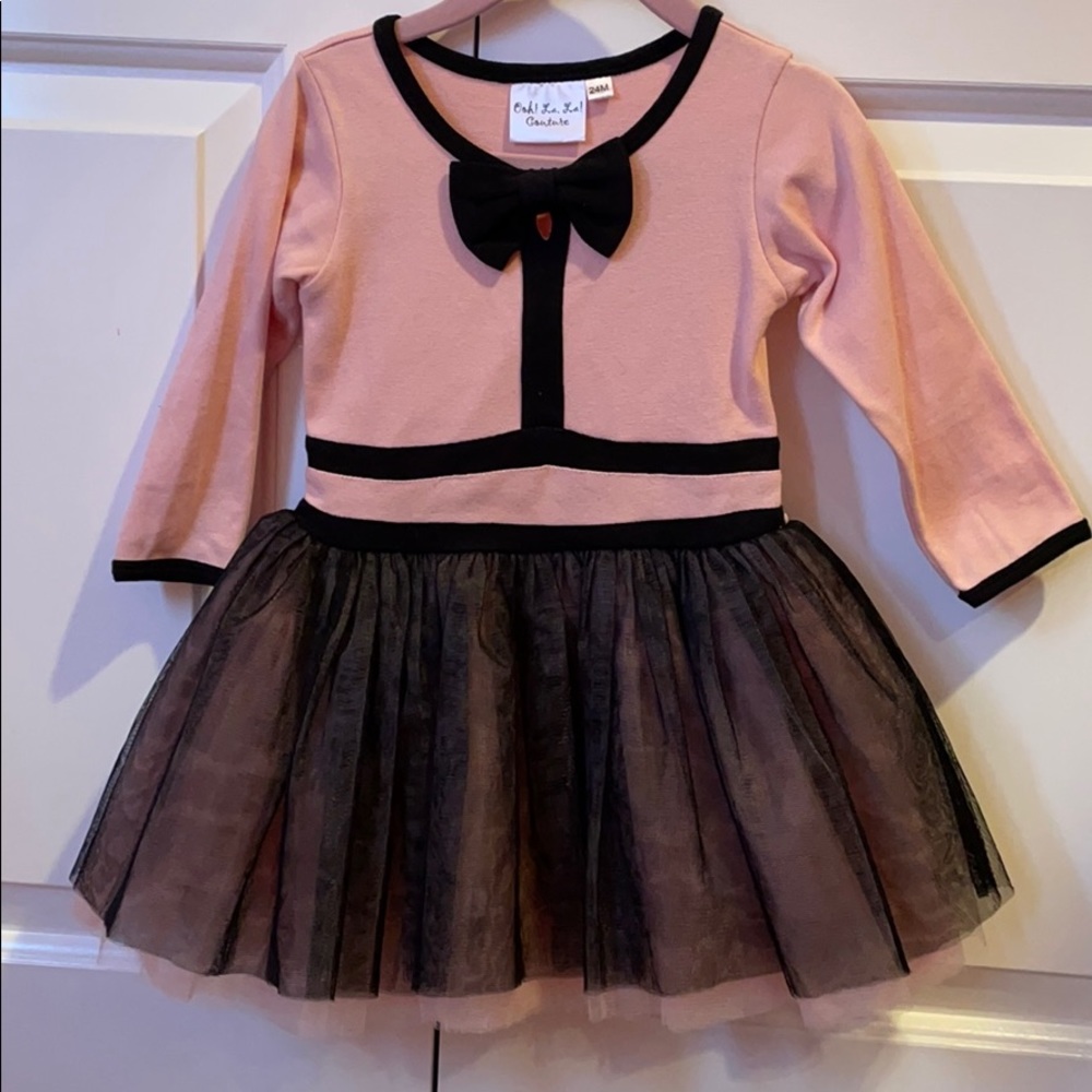 Ooh! La, La! Couture Pink and Black Tulle Dress